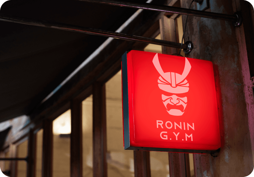 Ronin gym branding i vizualni identitet za fitness centar